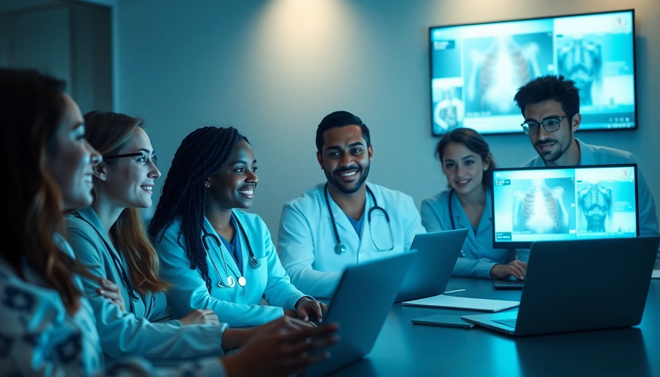 Participate in innovative virtual shadowing experiences with medical students collaborating online.