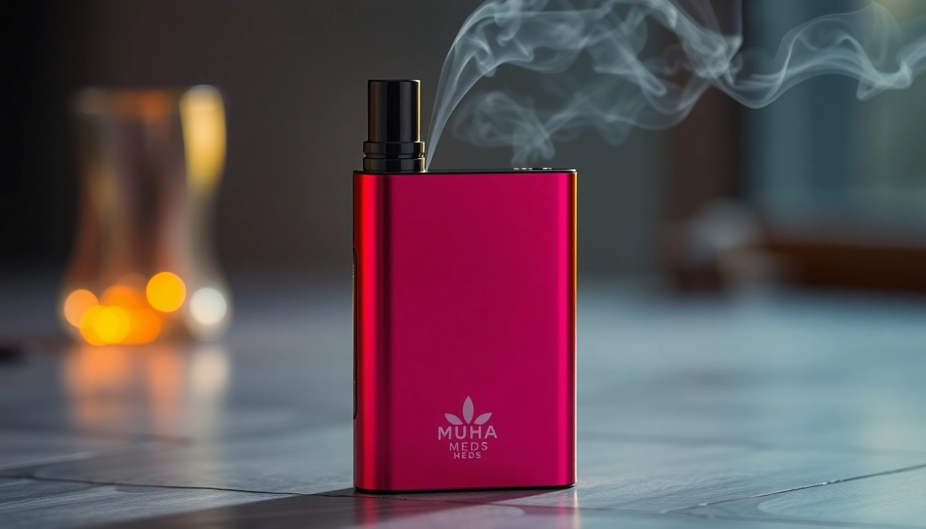 Experience the quality of Muha Meds Disposable Vapes with this stylish vape pen showcasing premium design.