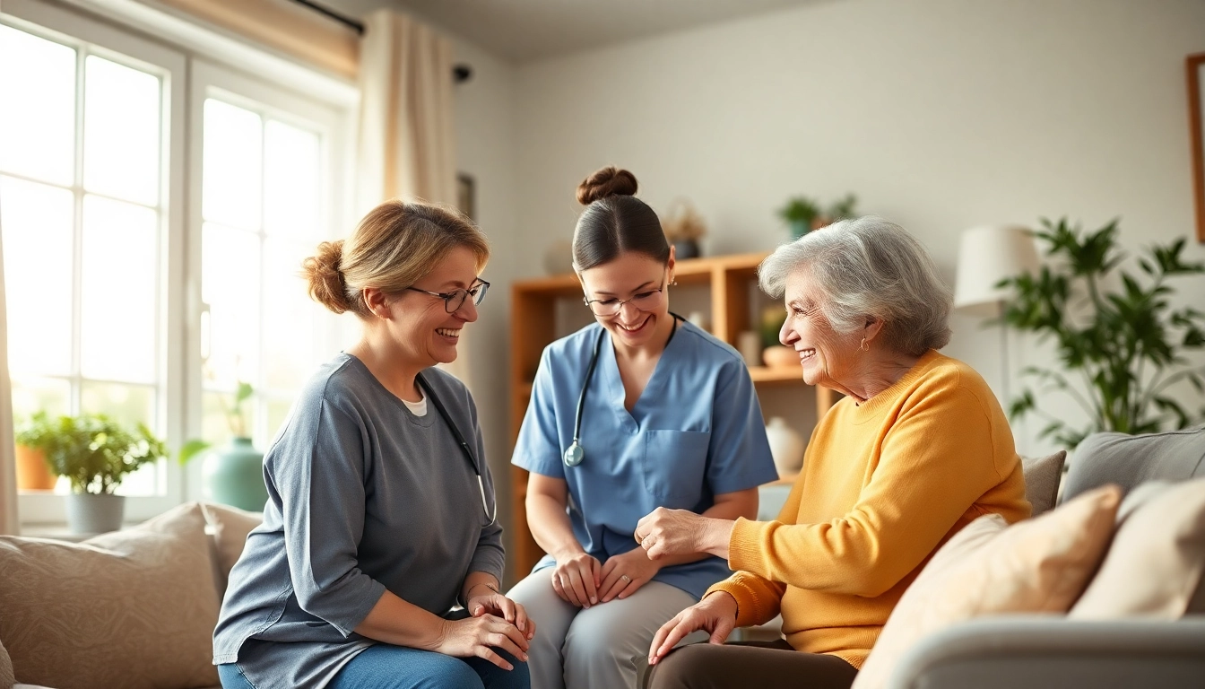 Caregivers providing compassionate ambulante pflege castrop rauxel to elderly clients at home.