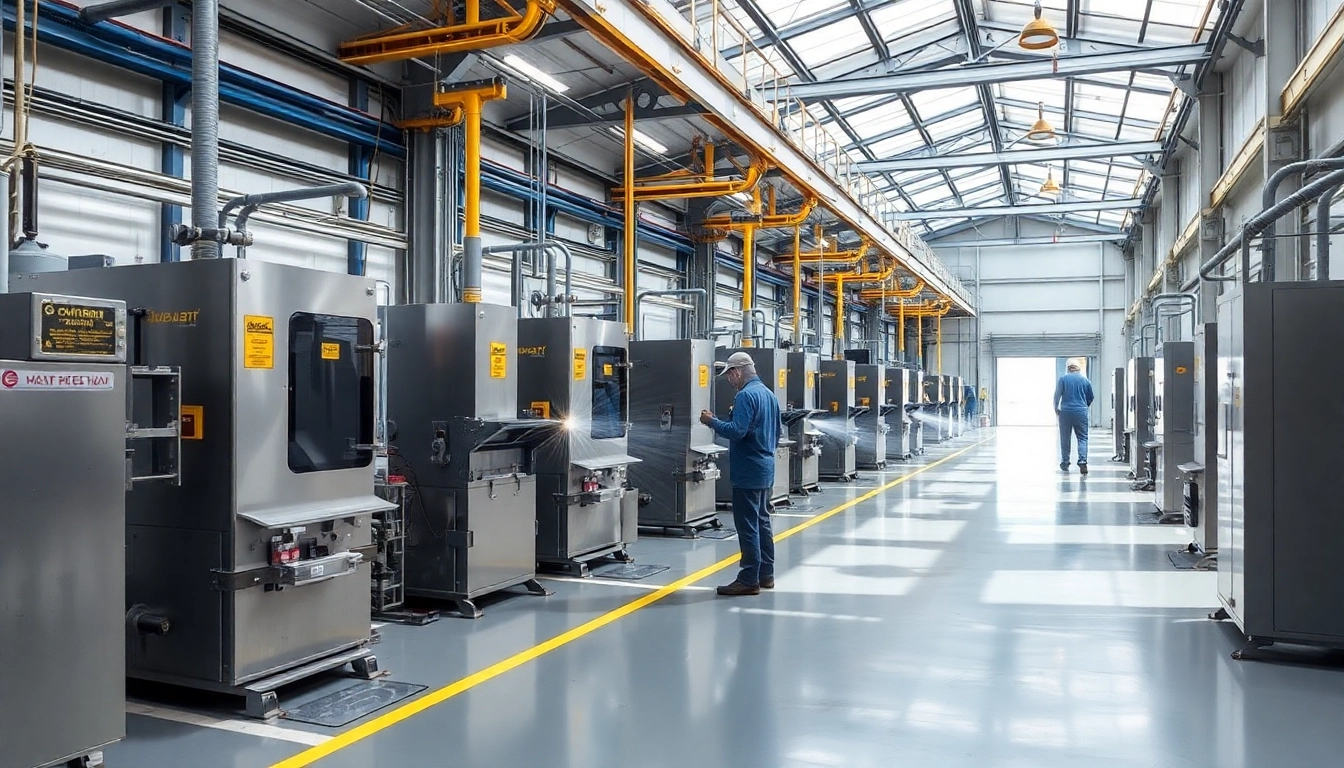 View of a cutting-edge electrocoating facility in the West Midlands, showcasing ecoating processes in action.