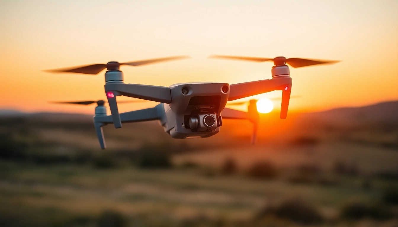 Capture stunning moments with the Best drone for beginners photography, showcasing a pilot and their sleek drone at sunset.