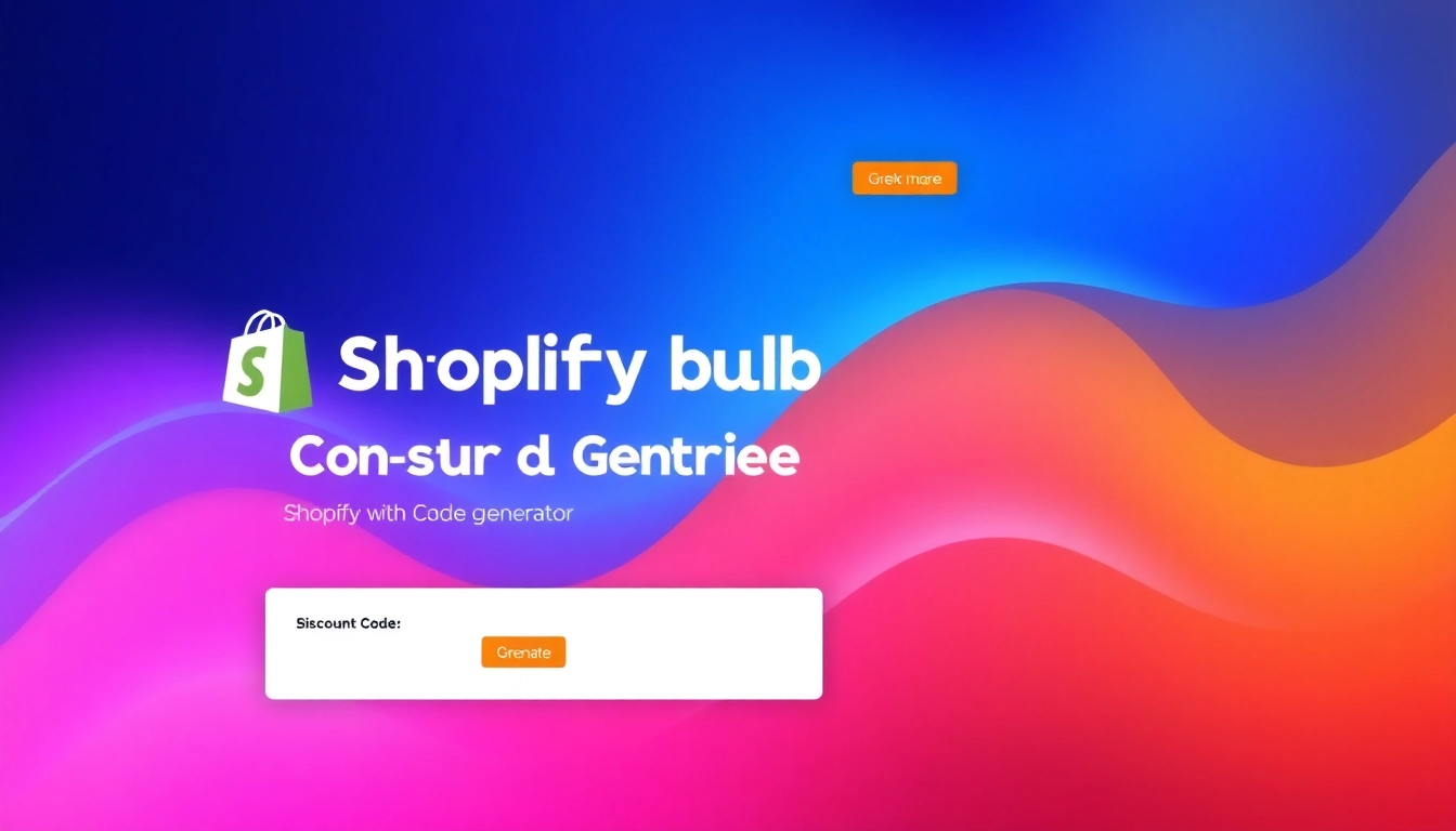 shopify bulk discount code generator interface displaying seamless code creation process with dynamic visuals.