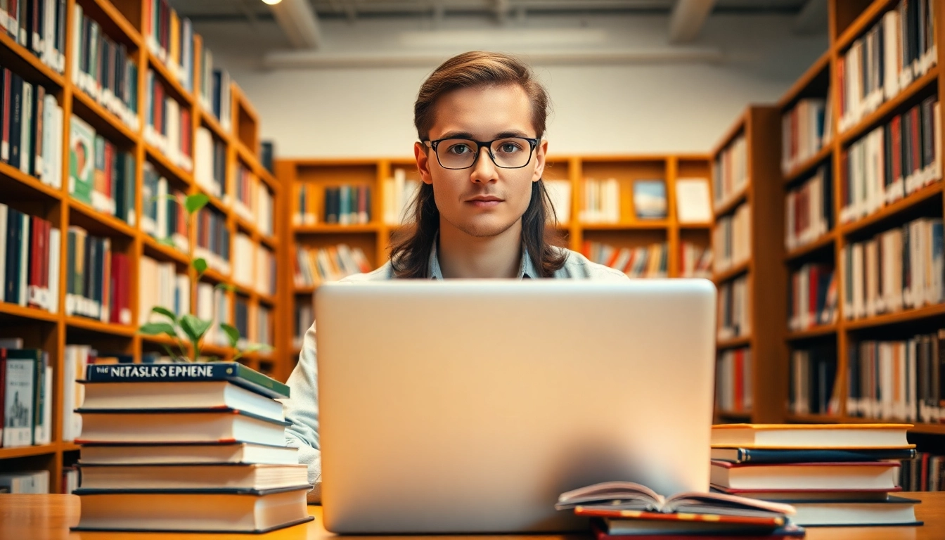 Study session for level 6 nvq diploma in occupational health and safety - completed assignments pdf with textbooks and laptop.