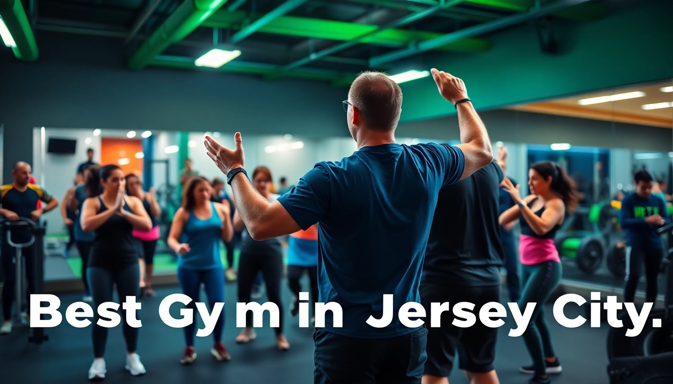 Experience the dynamic environment of the best gym in Jersey City during a group workout session.