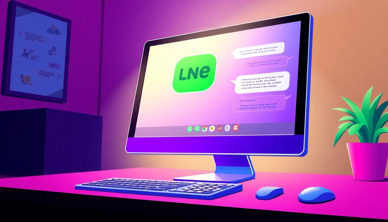 Enhance your communication with line电脑版下载 on your computer screen for seamless interactions.