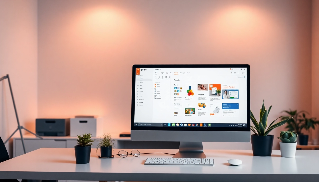 Enhance your productivity with WPS Office下载 showcased on a stylish computer setup.