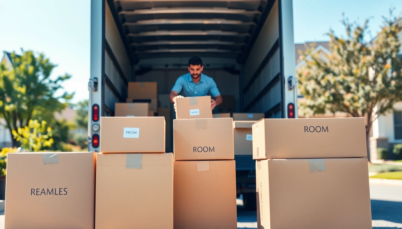 Cheap movers strategically unloading boxes during a friendly home relocation.