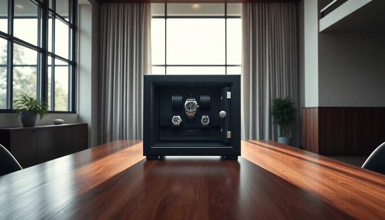 Secure your valued watches with a sleek and elegant watch safe.