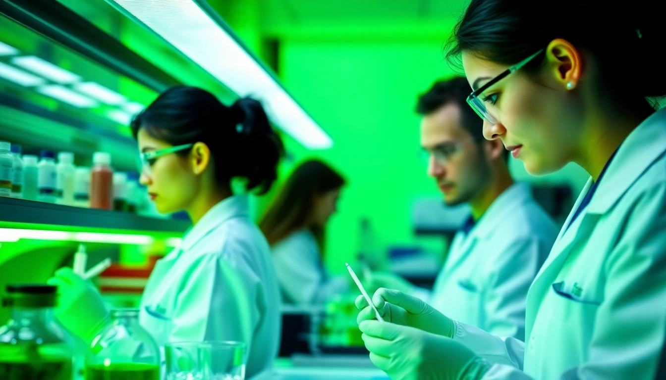 Laboratory scientists conducting all check on TeSR™ feeder-free pluripotent stem cell culture.