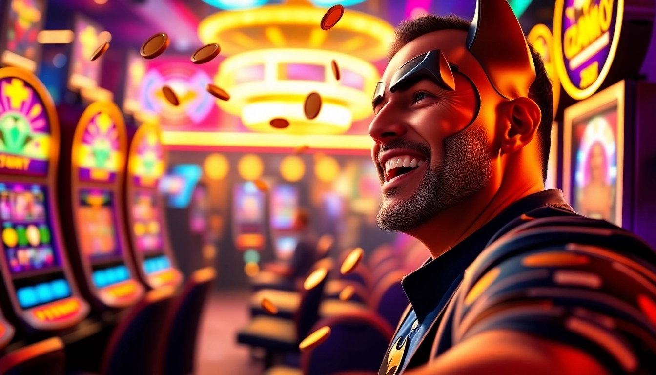 Menangkan permainan pada situs slot batman138 dengan suasana kasino yang meriah.