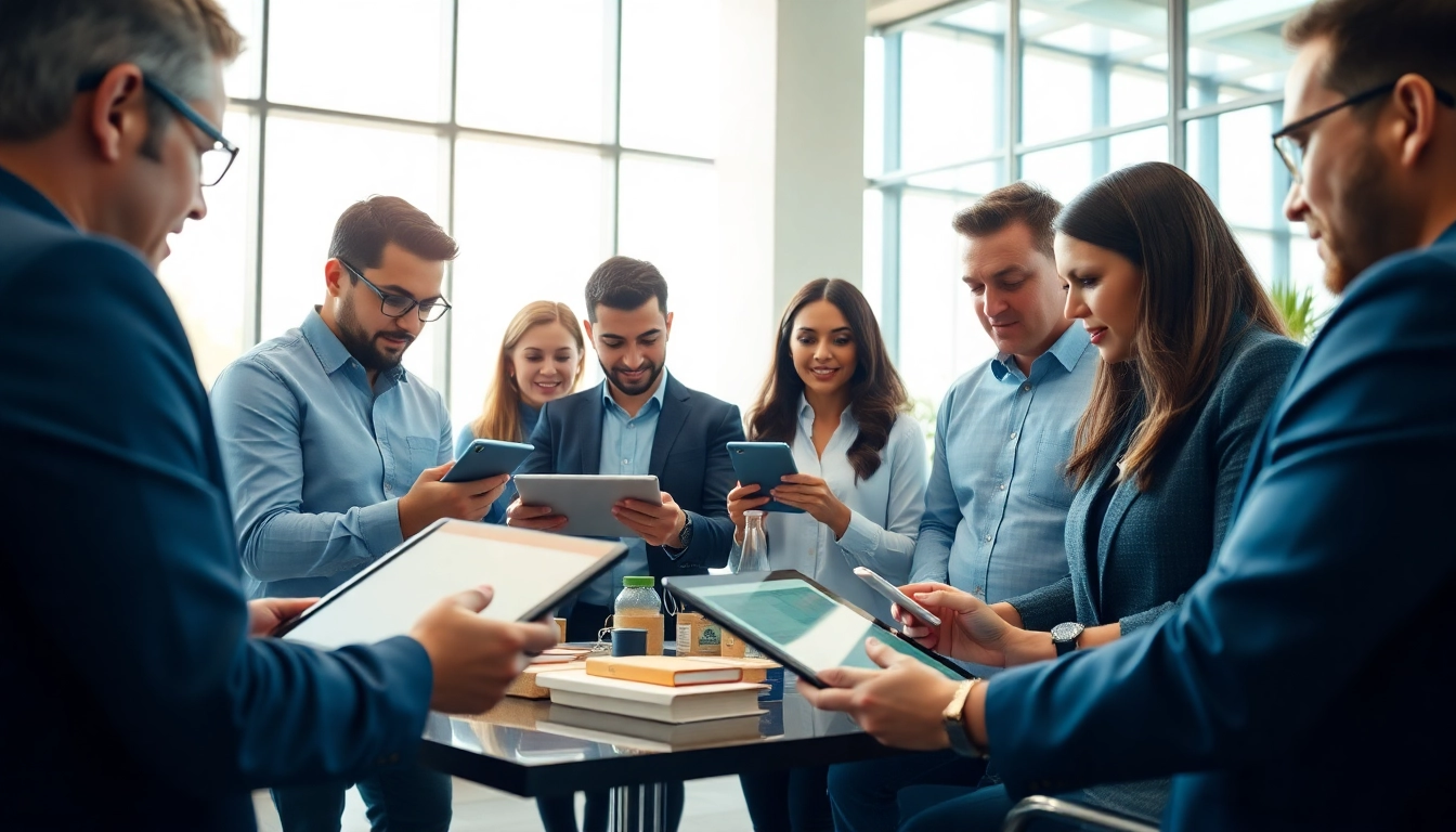 Analyze fba wholesale strategies in a bright, modern business setting with entrepreneurs.